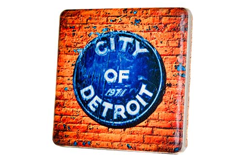 City of Detroit Mural Coaster